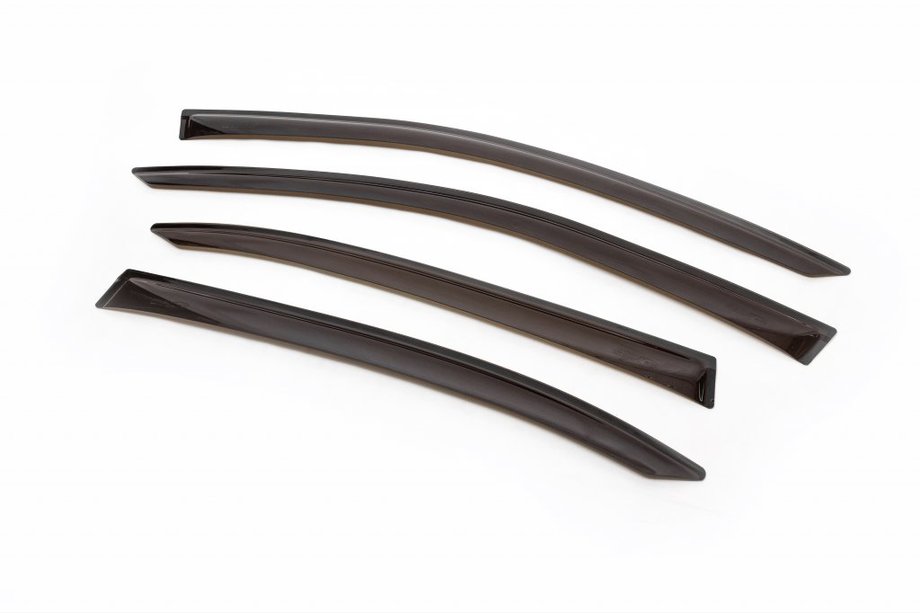 Skoda Octavia II A5 2006-2010 Window Deflectors LiftBack (4 pcs, ANV) Image