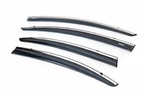 Honda Civic Sedan IX 2011-2016 Window deflectors with chrome trim (4 pcs, Niken) photo 1