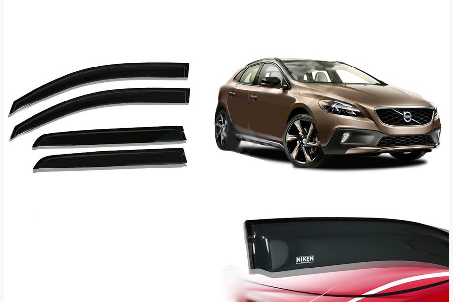 Volvo V40 2012- Window Deflectors (4 pcs, Niken) Image