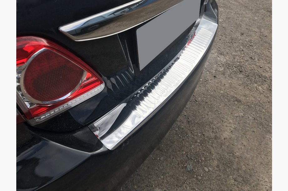 Toyota Corolla 2007-2013 Rear bumper protector stainless steel Image