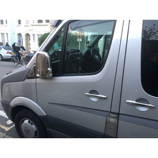 Chrome Door Handle Covers (4 pcs, Stainless Steel) Volkswagen Crafter 2006-2016 photo 3