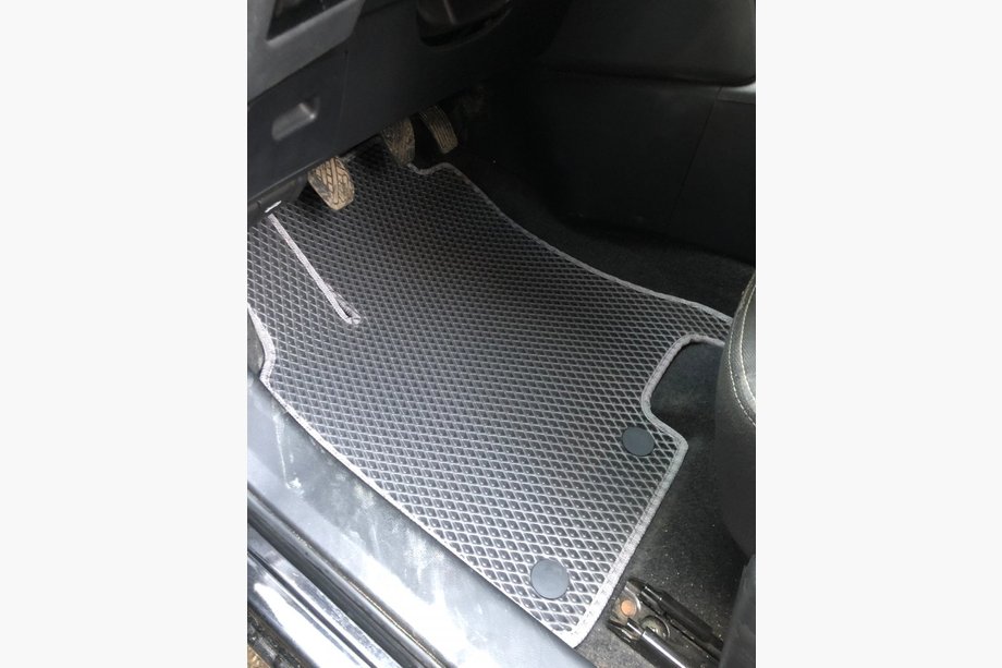 Nissan Qashqai 2007-2010 Floor mats for +2 (3 rows, EVA, Black) Image