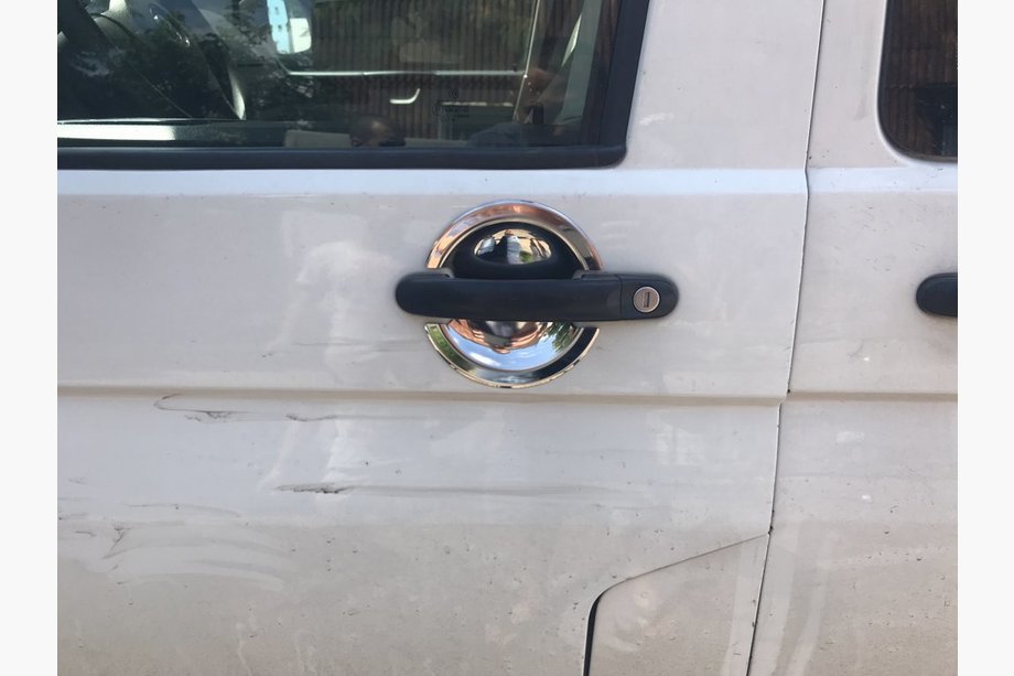 Volkswagen Caddy 2015-2020 Chrome Handle Bowl Covers OmsaLine - Italian Stainless Steel, 4 pcs Image