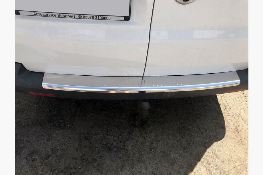 Volkswagen T5 Transporter 2003-2010 Rear bumper protector (Carmos V1, stainless steel) Image