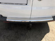 Volkswagen T5 Transporter 2003-2010 Rear bumper protector (Carmos V1, stainless steel) photo 1