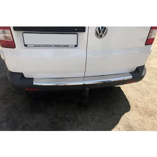 Rear bumper protector with lip (Carmos V1, stainless steel) photo 1