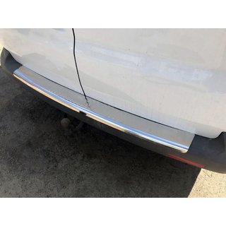 Rear bumper protector with lip (Carmos V1, stainless steel) photo 1