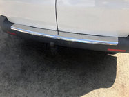 Volkswagen T5 2010-2015 Rear bumper protector with lip (Carmos V1, stainless steel) photo 1