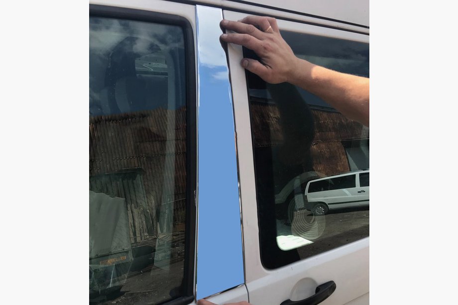 Volkswagen T5 Transporter 2003-2010 Clearance! Chrome pillar trim (left side) Image