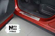 Mazda CX-5 2017–2025 Door Sill Covers Nataniko (4 pcs, Stainless Steel) photo 2
