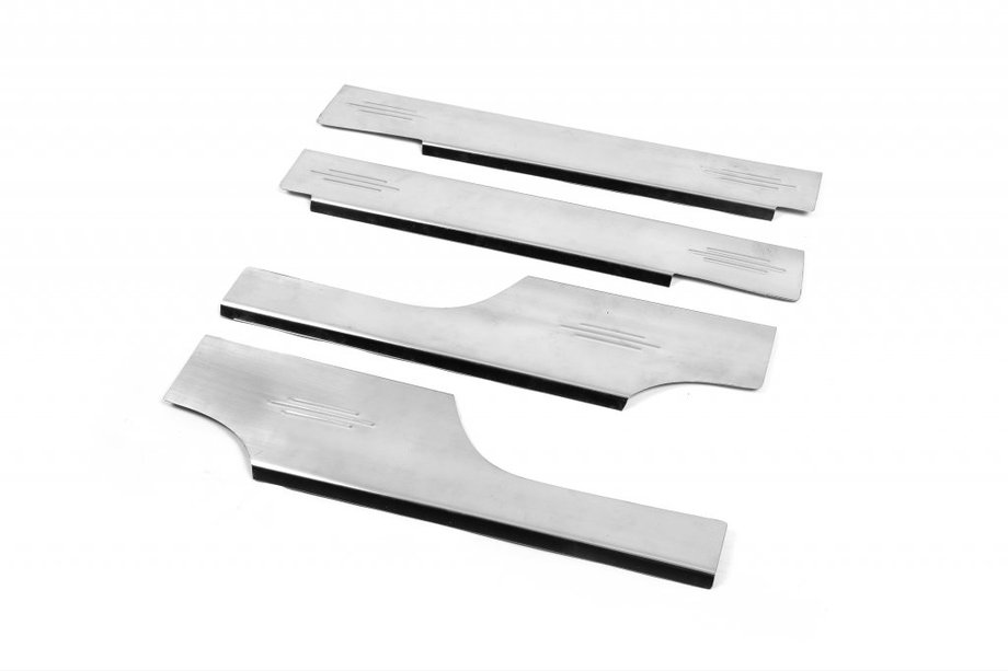 Peugeot Bipper 2008-2017 Carmos Stainless Steel Door Sill Covers (4 pcs) Image