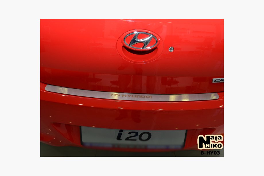 Hyundai I-30 2007-2011 Rear Bumper Protector Nataniko (Stainless Steel) Image