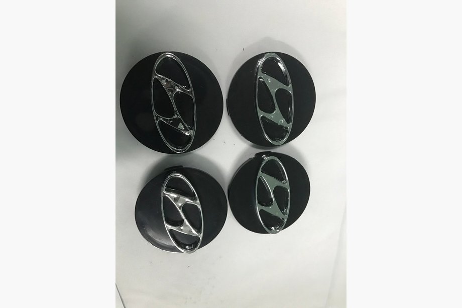 Hyundai IX-20 2010-2019 Wheel Center Caps 55 mm Titanium Finish (4 pcs) Image
