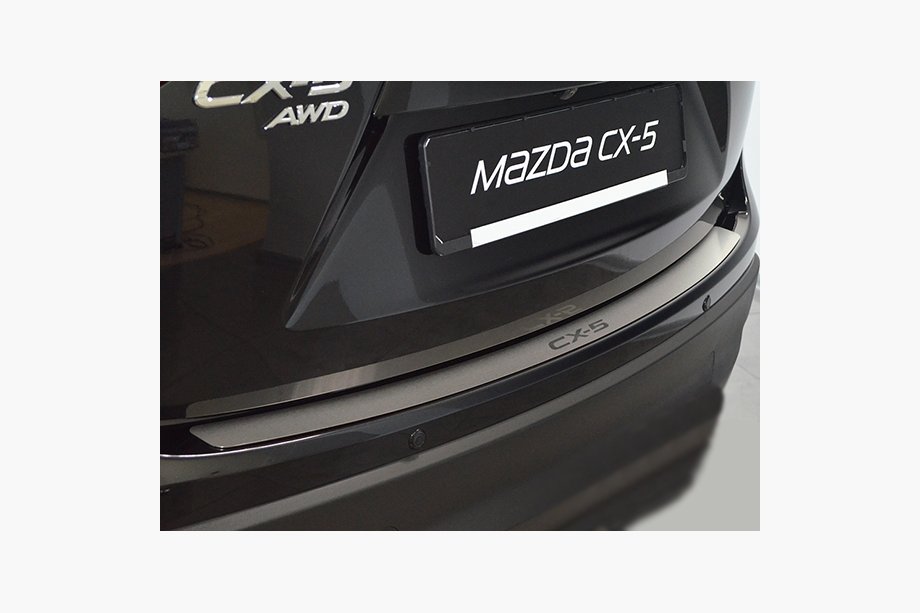 Mazda CX-5 2012-2017 Rear bumper protector Natanika (stainless steel) Image