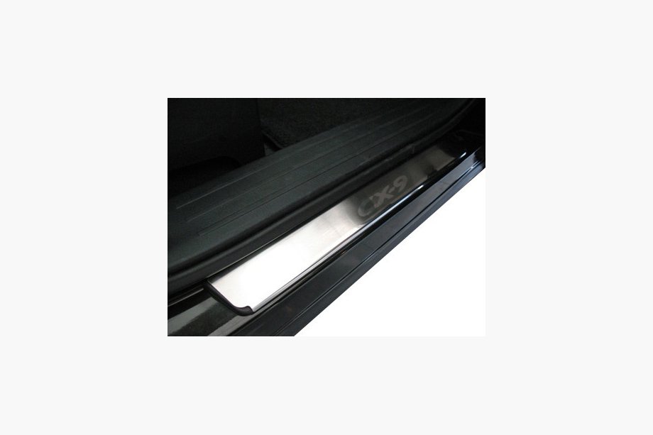 Mazda CX-9 2007-2016 Stainless Steel Door Sill Protectors NataNika Premium (4 pcs) Image