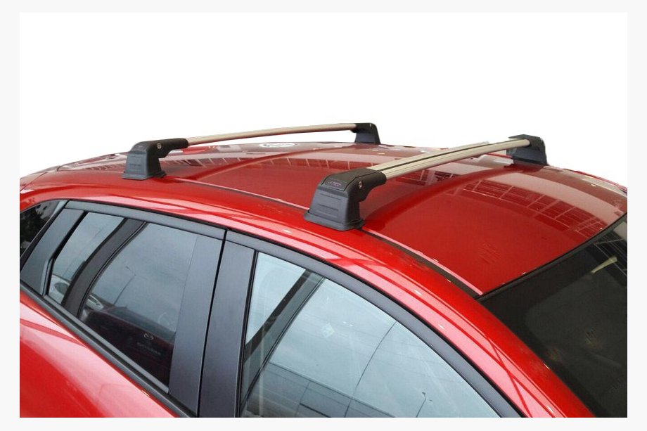 Mazda CX-3 2015- Roof bars for original mounting points (2 pcs, lockable) Grey Image
