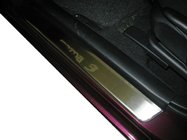 Mazda 3 2003-2009 Door Sill Covers Nataniko (4 pcs, Stainless Steel) Premium - 3M Tape, 0.8 mm photo 1