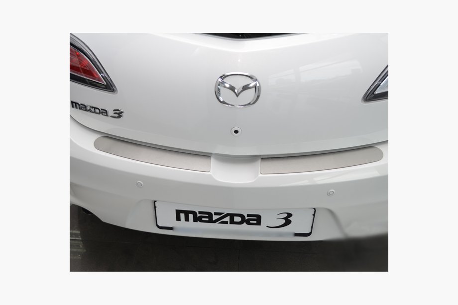 Mazda 3 2009-2013 Rear Bumper Protector Nataniko (Stainless Steel) Image