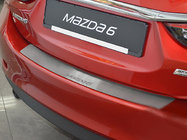 Mazda 6 2012-2024 Rear Bumper Protector Nataniko (4D, Stainless Steel) photo 1