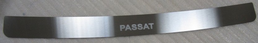 Volkswagen Passat B6 2006-2012 Rear bumper protector Nataniko (stainless steel) Estate photo 2