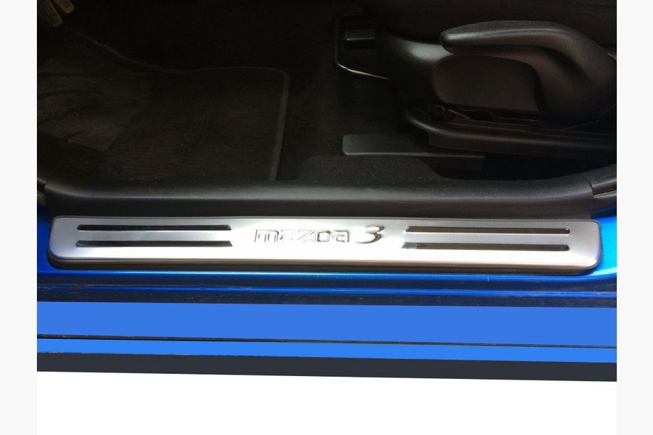 Mazda 3 2003-2009 Door Sill Protectors Libao (4 pcs, Stainless Steel) Image