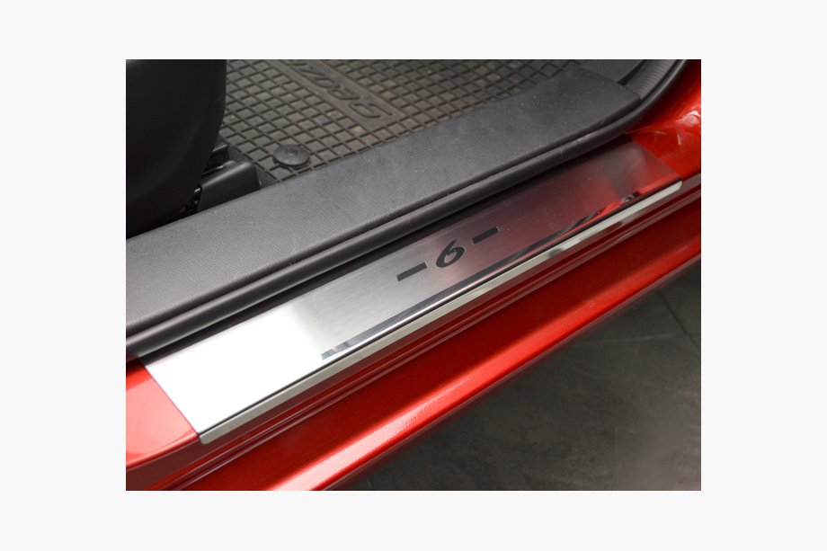 Mazda 6 2012-2024 Door Sill Covers Nataniko (4 pcs, Stainless Steel) Image