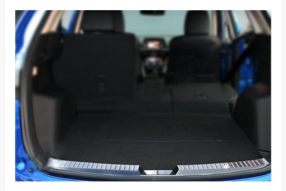 Mazda CX-5 2012-2017 Rear bumper sill protector (stainless steel) Image
