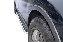 Mercedes GL class X164 2006-2012 Side Steps Maydos V2 (2 pcs, stainless steel) photo 1