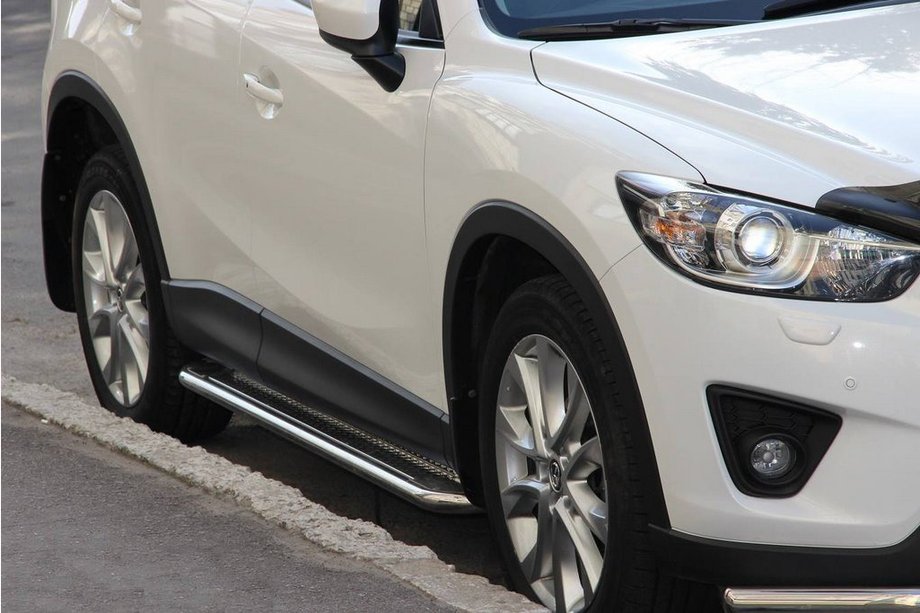 Mazda CX-3 2015- Side Steps KB001 Stainless Steel Image