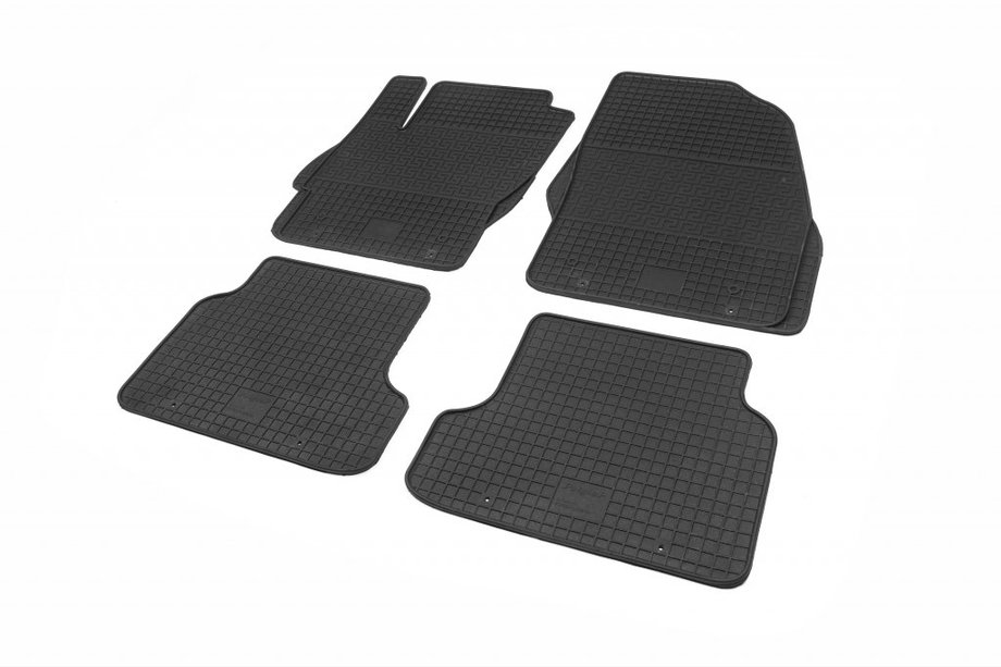 Ford Focus II 2005-2008 Rubber Floor Mats (4 pcs, Polytep) Photo 1