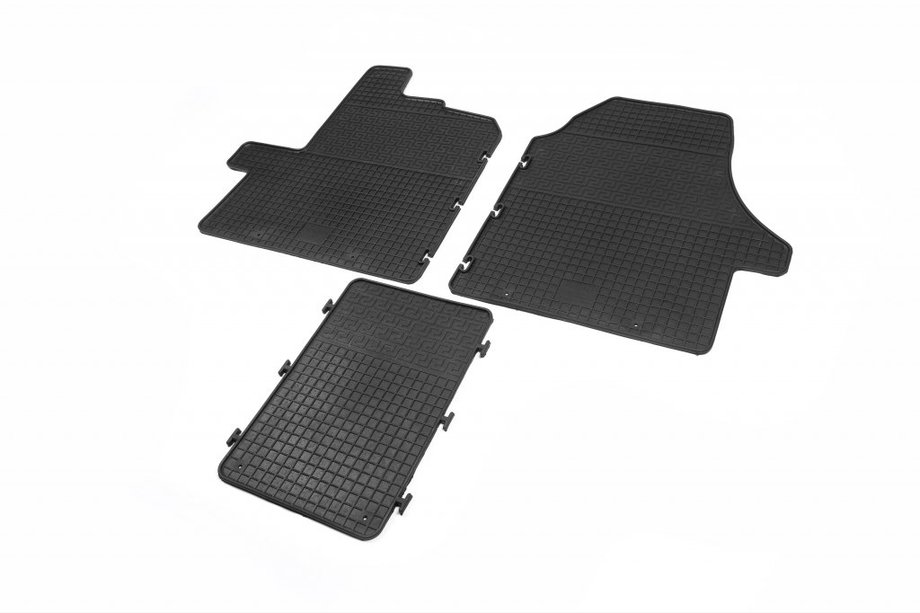 Fiat Ducato 2006-2025 Rubber Floor Mats (3 pcs, Polytep) Image
