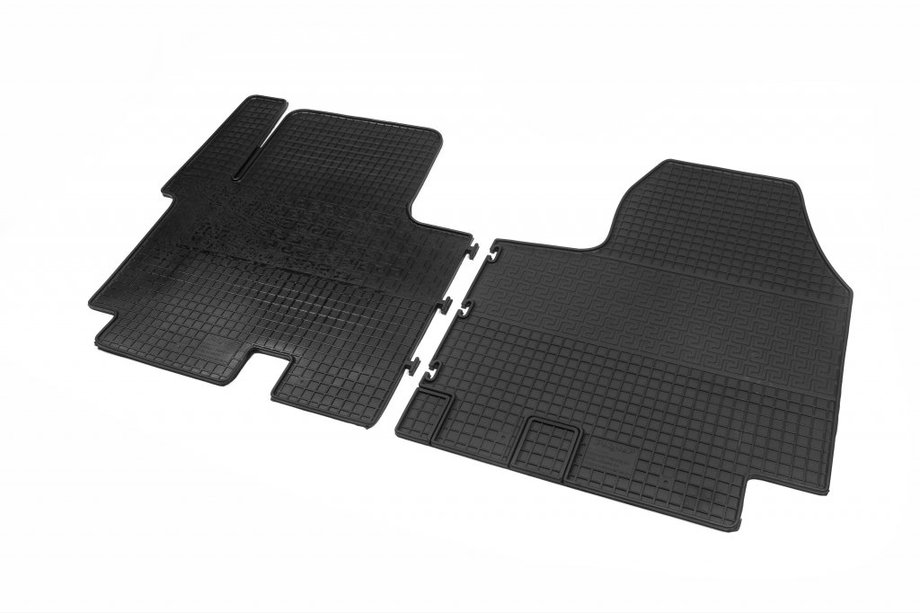 Nissan Primastar 2002-2014 Rubber Floor Mats (2 pcs, Interplast) Image