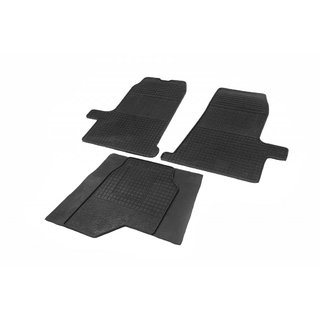 Rubber Floor Mats (3 pcs, Polytep) Ford Transit 2000–2014 photo 1