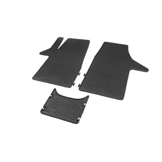 Rubber floor mats (3 pcs, Polytep, front for 1+2)