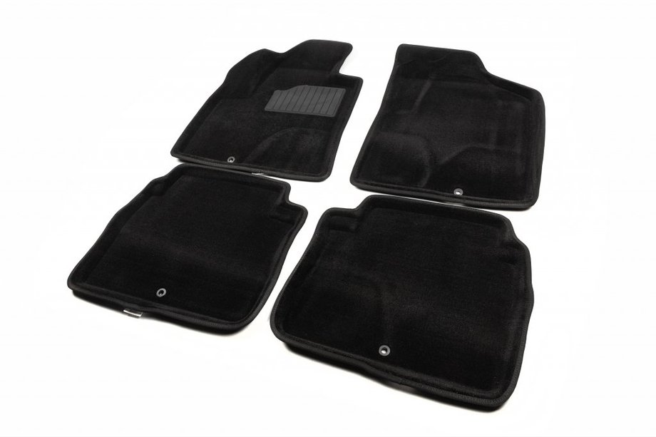Hyundai Santa Fe 2 2006-2012 3D Textile Car Floor Mats (Seintex) Image