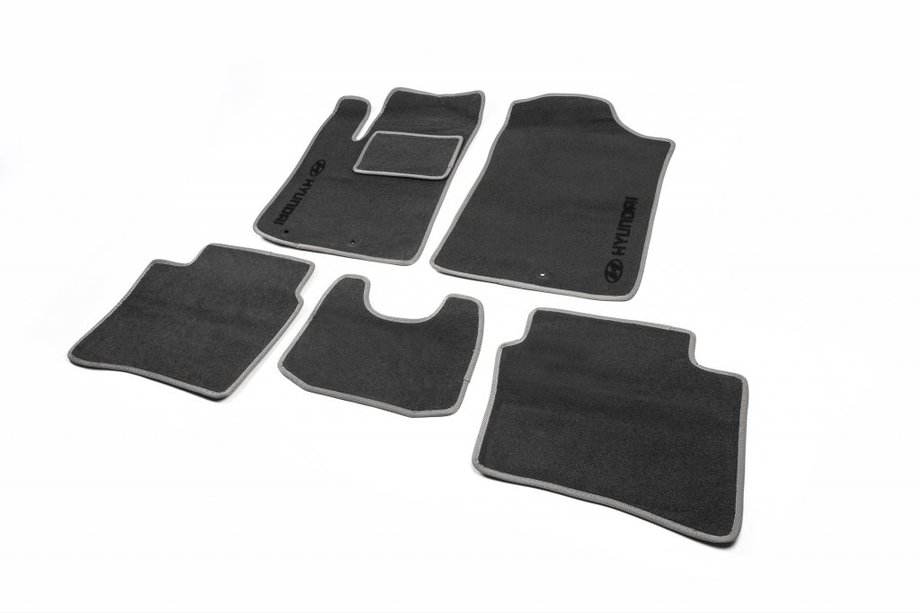 Hyundai Accent 2011-2017 Textile Car Floor Mats (Saek) Image