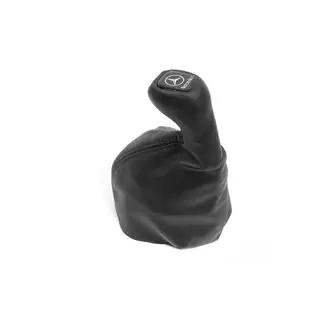 Gear shift boot and knob without frame (leather)