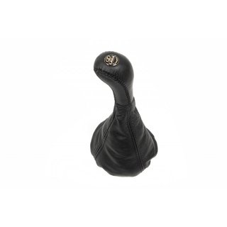 Gear shift boot with knob (black, leather) VAZ 2108-2109 1984-2011 photo 1