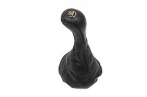 VAZ 2108-2109 1984-2011 Gear shift boot with knob (black, leather) photo 1