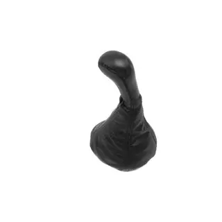 Universal Gear Shift Boot with Knob (black, leather) photo 1