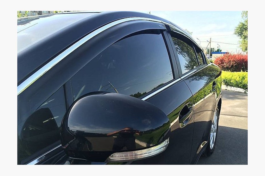 Volkswagen Jetta 2011-2018 Window Deflectors (4 pcs, Sunplex Chrome) Image