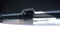 Mercedes Vito W638 1996-2003 Rear bumper protector stainless steel (Omsa) Glossy photo 1