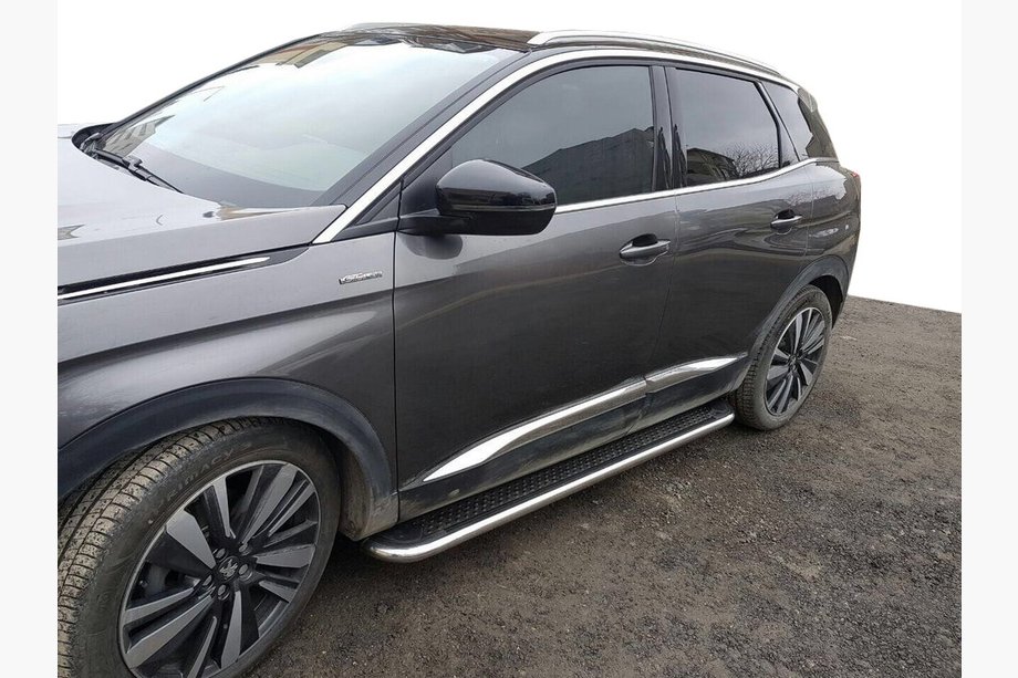 Peugeot 3008 2016-2023 Side Steps Maydos V2 (2 pcs, Aluminum & Stainless Steel) Image