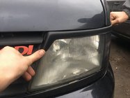 Mercedes Vito W638 1996-2003 Headlight eyebrows (black) Black Gloss photo 3