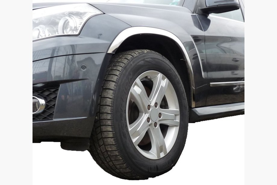 Mercedes GLK class X204 2008-2015 Stainless Steel Fender Trim (4 pcs) Image