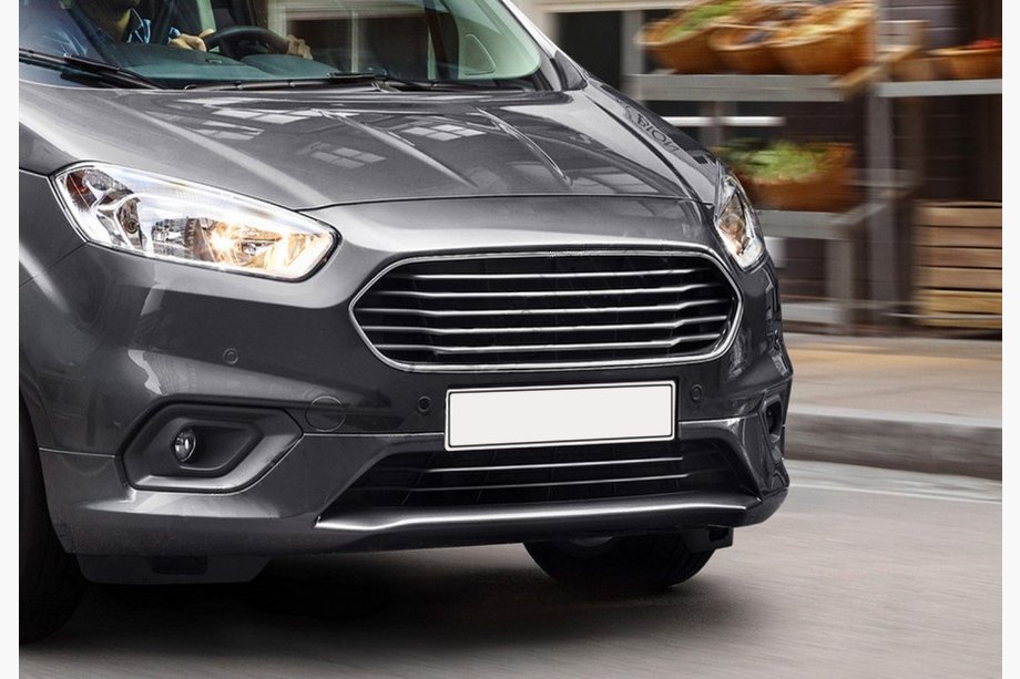 Ford Courier 2014-2023 Grille Trim Covers OmsaLine (2018↗, 4 pcs, Stainless Steel) Image