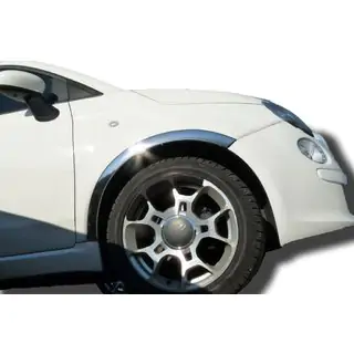 Fender flares (4 pcs, stainless steel) Fiat 500/500L 2013-2022 photo 1