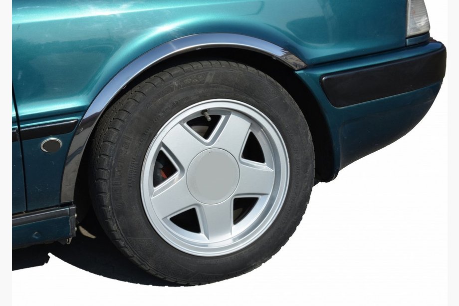Audi 80/90 1987-1996 Wheel arch trims (1987-1991, 4 pcs, stainless steel) Photo 1