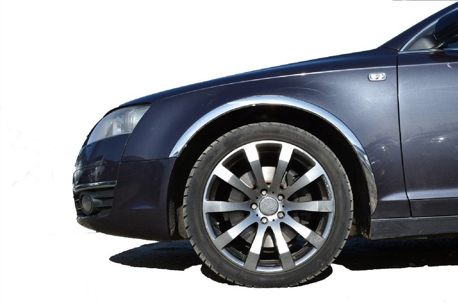 Audi A6 C6 2004-2011 Fender flares (4 pcs, stainless steel) Image