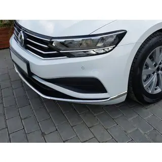 Front bumper stainless steel covers (2019+, 3 pcs) photo 1